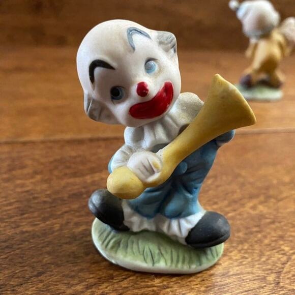 KOREAN Vintage Hand Painted Clown Figures - Picture 5 of 9